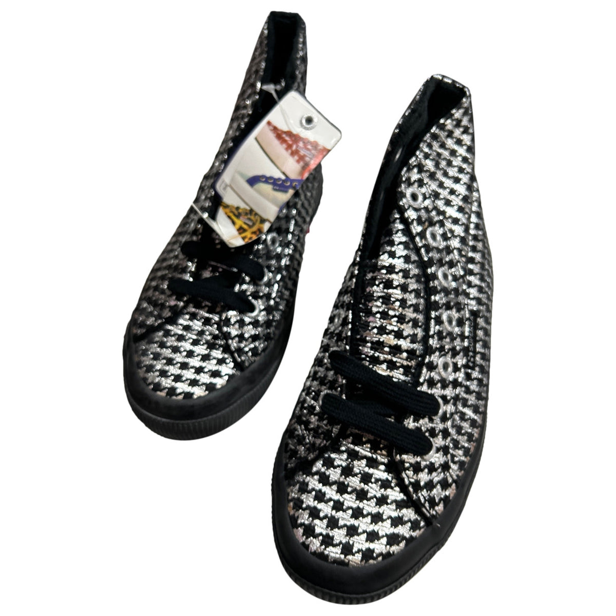 Scarpe stringate Superga argentate